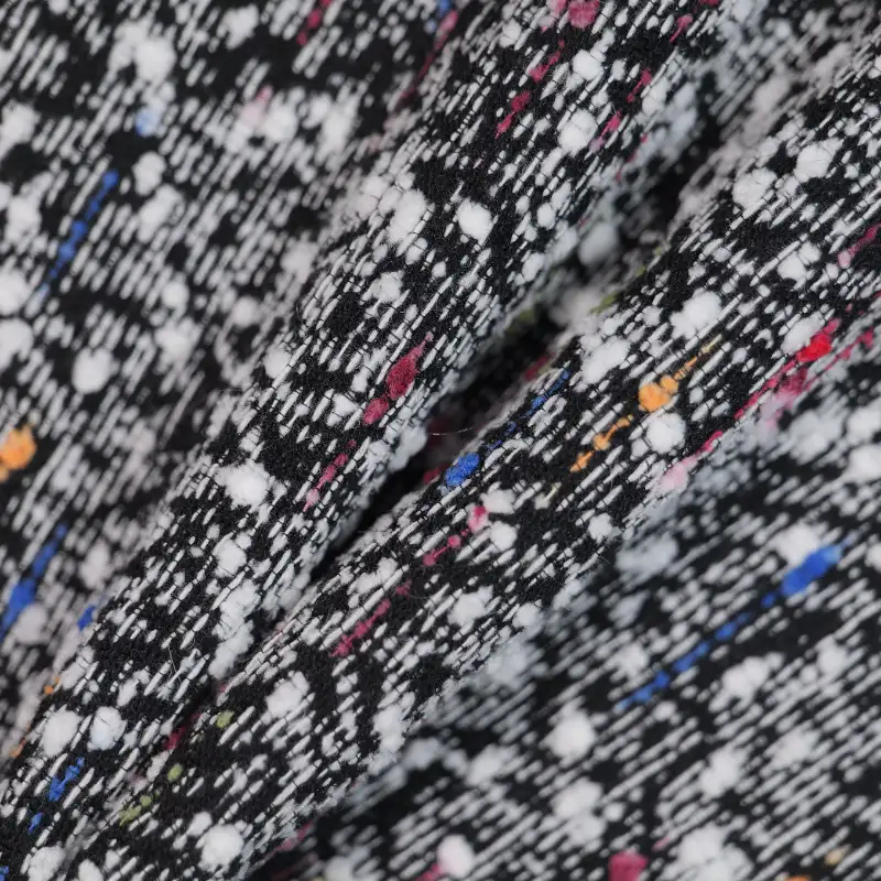 China Fabric for Jackets,Skirt Chanel-Style Fabric Woolen Acrylic Polyester Wool Nylon white color buy from China wholesaler bulk order at wholesale price free worldwide shipping Alibaba