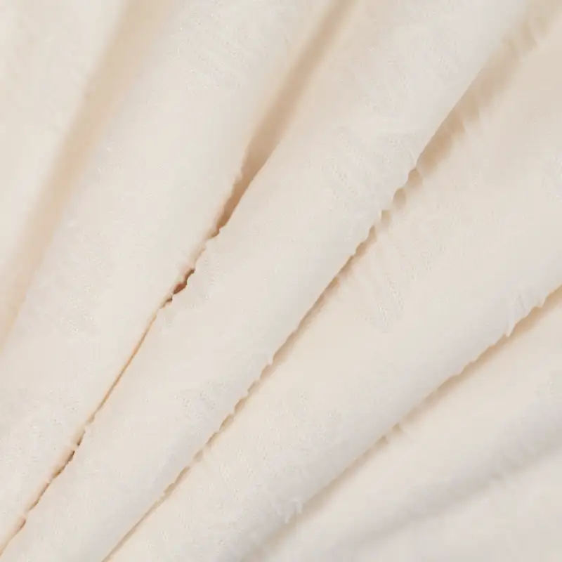 China Fabric for T-Shirt,Skirt Jacquard Knit Fabric Polyester Spandex rice color buy from China wholesaler bulk order at wholesale price free worldwide shipping Alibaba