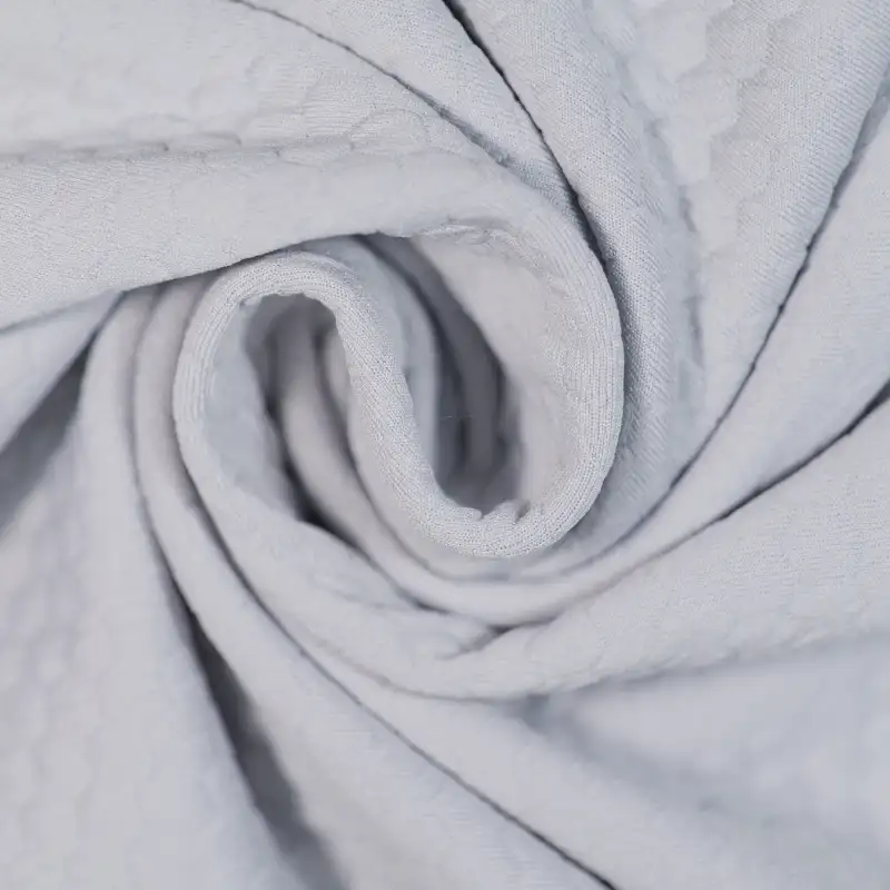 China Fabric for T-Shirt Jacquard Knit Fabric Polyester Spandex grey color buy from China wholesaler bulk order at wholesale price free worldwide shipping Alibaba