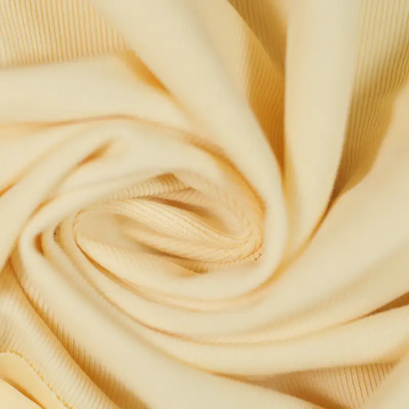 China Fabric for Shirt,Pants,Jackets,Skirt Single Jersey Knit Fabric Rayon Polyester yellow color buy from China wholesaler bulk order at wholesale price free worldwide shipping Alibaba