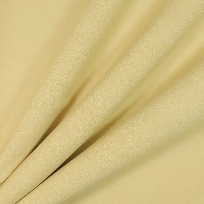 China Fabric for Shirt,Skirt,Casual Long Sleeve Crop Shirt,Backless Beach Dress,Kids Ruffle Tiered Dress,Kids Sleeveless Tutu Dress,Puff Sleeve Ruched Dress Polyester/Rayon Plain Woven Blended Fabric Polyester Rayon rice color buy from China wholesaler bulk order at wholesale price free worldwide shipping Alibaba