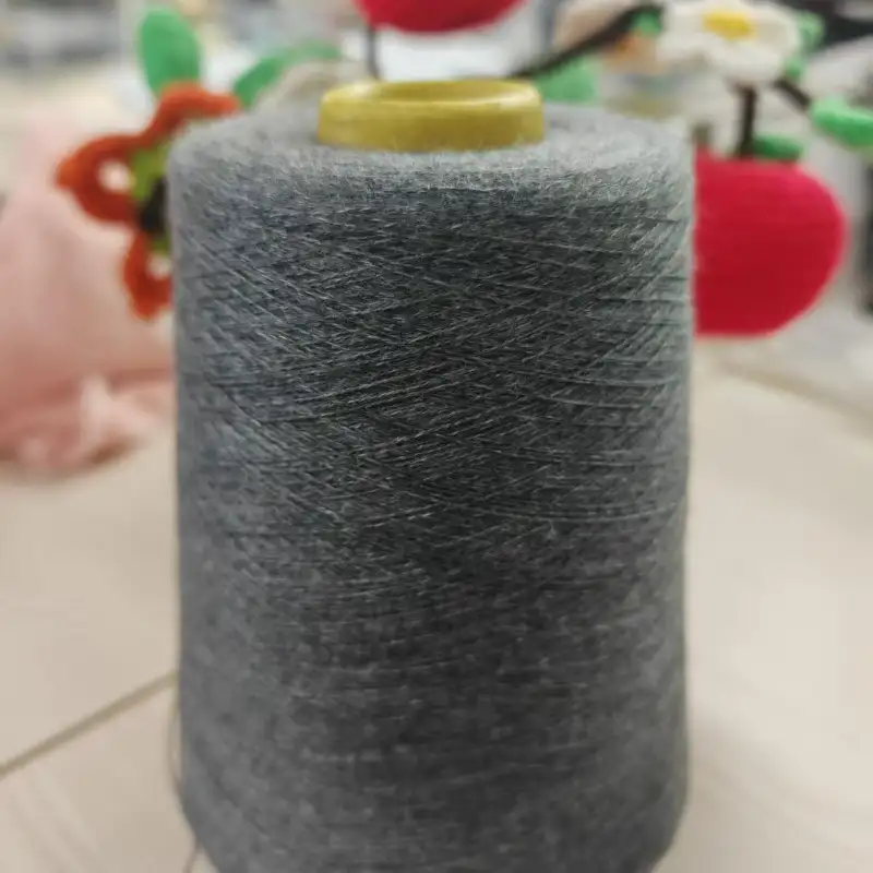 China Yarn for Ladies Vest (Sweater),Men’s Vest (Sweater),Open Cardigan (Sweater),Full-Zipper Cardigan (Sweater),Round Neck Pullover (Sweater),V-Neck Button Up Cardigan (Sweater) Semi-Worsted Spun Regular Yarn Cotton PBT Polyester Grey Mel color buy from China wholesaler bulk order at wholesale price free worldwide shipping Alibaba