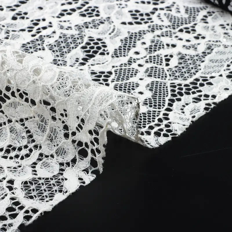 China Fabric for Tank Top,Crop Top,Lingerie,Skirt Lace Knit Fabric Nylon white、black、gray、pink color buy from China wholesaler bulk order at wholesale price free worldwide shipping Alibaba