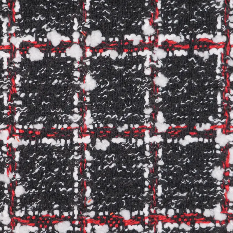 China Fabric for Blazer,Trench Coat,Overcoat Chanel-Style Fabric Woolen Cotton Polyester Silver-white color buy from China wholesaler bulk order at wholesale price free worldwide shipping Alibaba