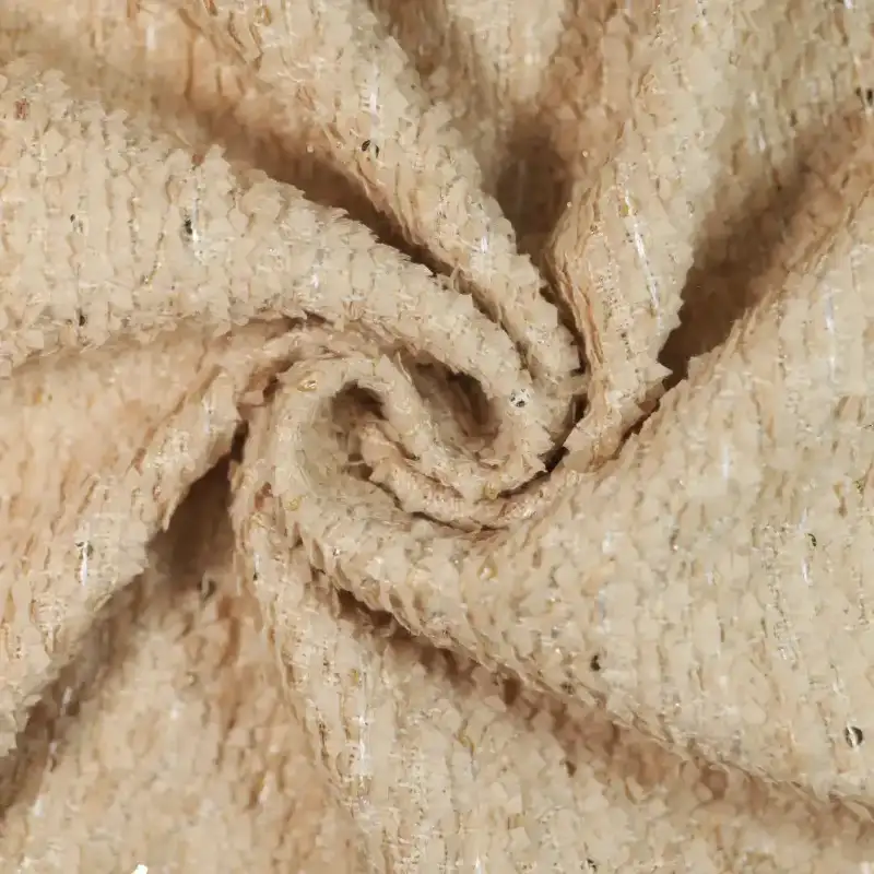 China Fabric for Jackets,Skirt Chanel-Style Fabric Woolen Polyester Cotton Linen greey color buy from China wholesaler bulk order at wholesale price free worldwide shipping Alibaba
