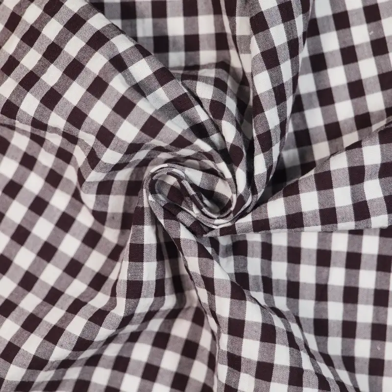 China Fabric for Skirt,Backless Beach Dress,Tank Midi Dress Yarn Dyed Check Woven Blended Fabric Polyester Rayon green color buy from China wholesaler bulk order at wholesale price free worldwide shipping Alibaba