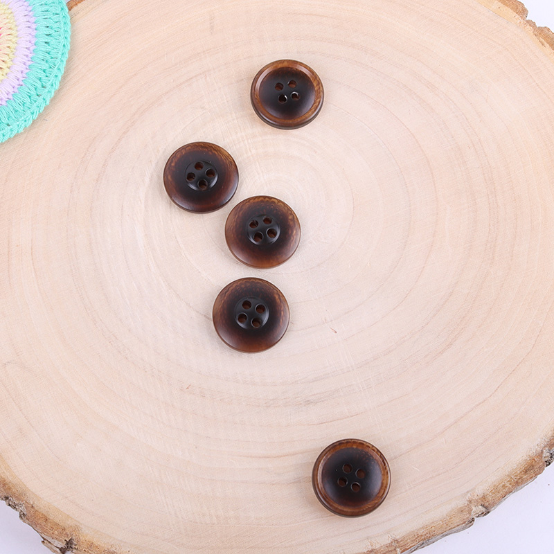 Brown 4 holes Resin Button for Denim Jackets,Jackets,Blazer,Trench Coat,Down Jacket,Overcoat,Suit buy garments accessories in bulk from China wholesaler at wholesale price free worldwide shipping Alibaba