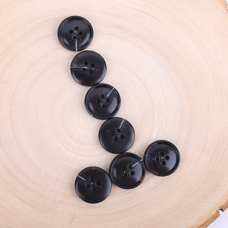 Black 4 holes Resin Button for Denim Jackets,Jackets,Blazer,Trench Coat,Down Jacket,Overcoat,Suit buy garments accessories in bulk from China wholesaler at wholesale price free worldwide shipping Alibaba