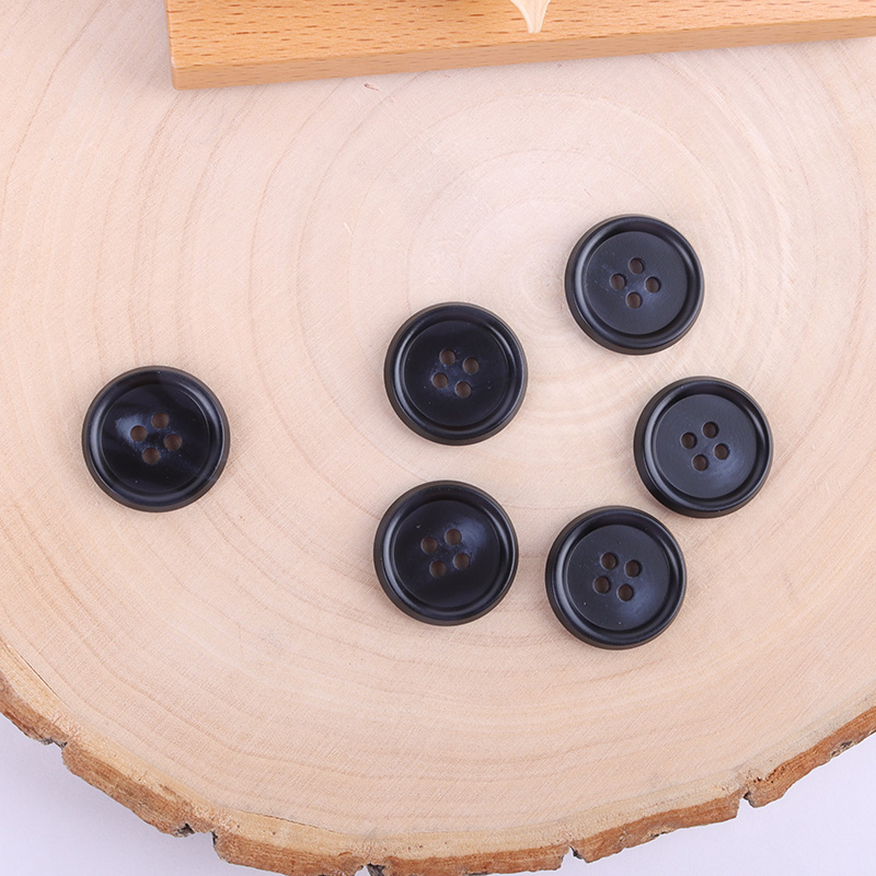 Black 4 holes Resin Button for Denim Jackets,Jackets,Blazer,Trench Coat,Down Jacket,Overcoat,Suit buy garments accessories in bulk from China wholesaler at wholesale price free worldwide shipping Alibaba