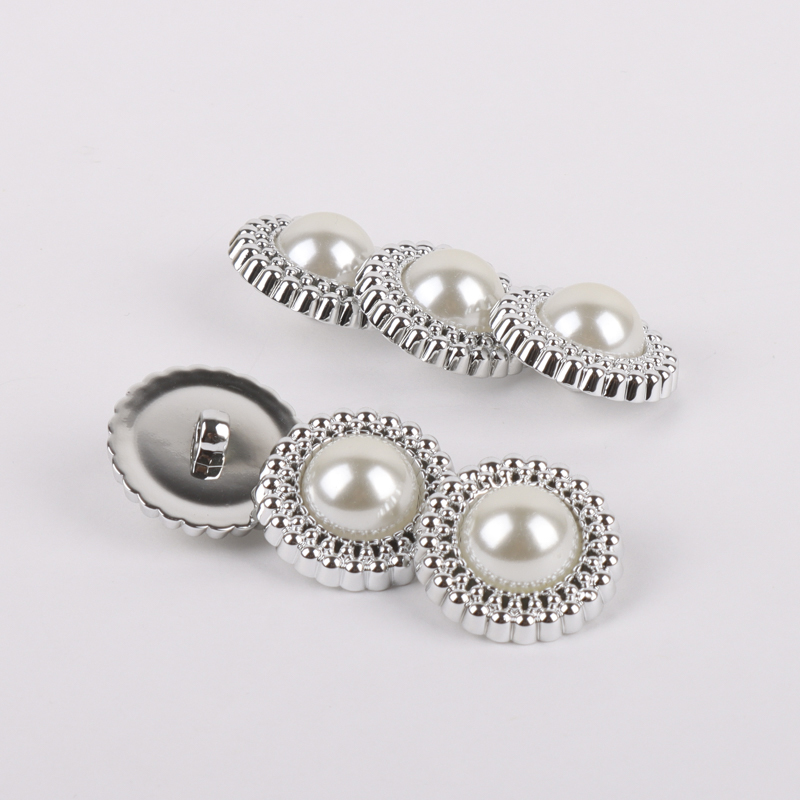 Silver 1 holes Plastic Button for Denim Jackets,Jackets,Blazer,Sweaters,Trench Coat,Overcoat buy garments accessories in bulk from China wholesaler at wholesale price free worldwide shipping Alibaba