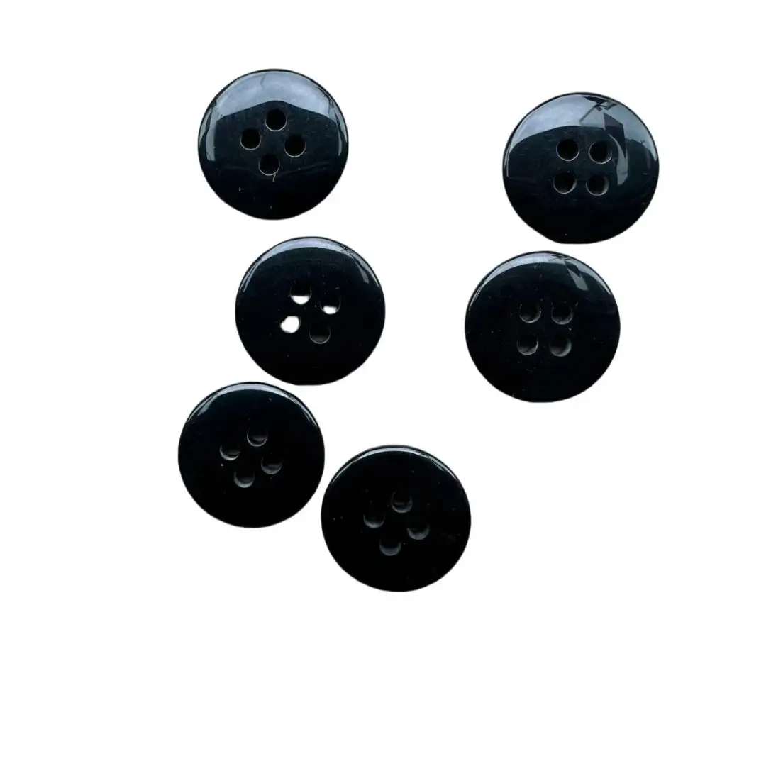 Black 4 holes Resin Button for Shirt,Pants,Denim Jacket,Suit Trouser,Jackets buy garments accessories in bulk from China wholesaler at wholesale price free worldwide shipping Alibaba