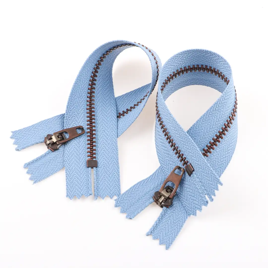 Blue Close Metal Zippers Zipper for Pants buy garments accessories in bulk from China wholesaler at wholesale price free worldwide shipping Alibaba