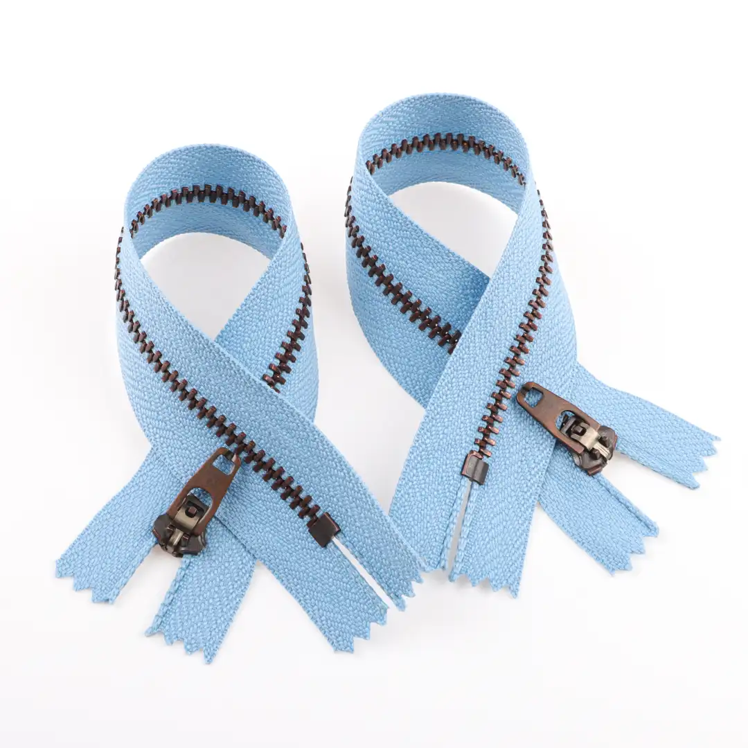 Blue Close Metal Zippers Zipper for Pants buy garments accessories in bulk from China wholesaler at wholesale price free worldwide shipping Alibaba