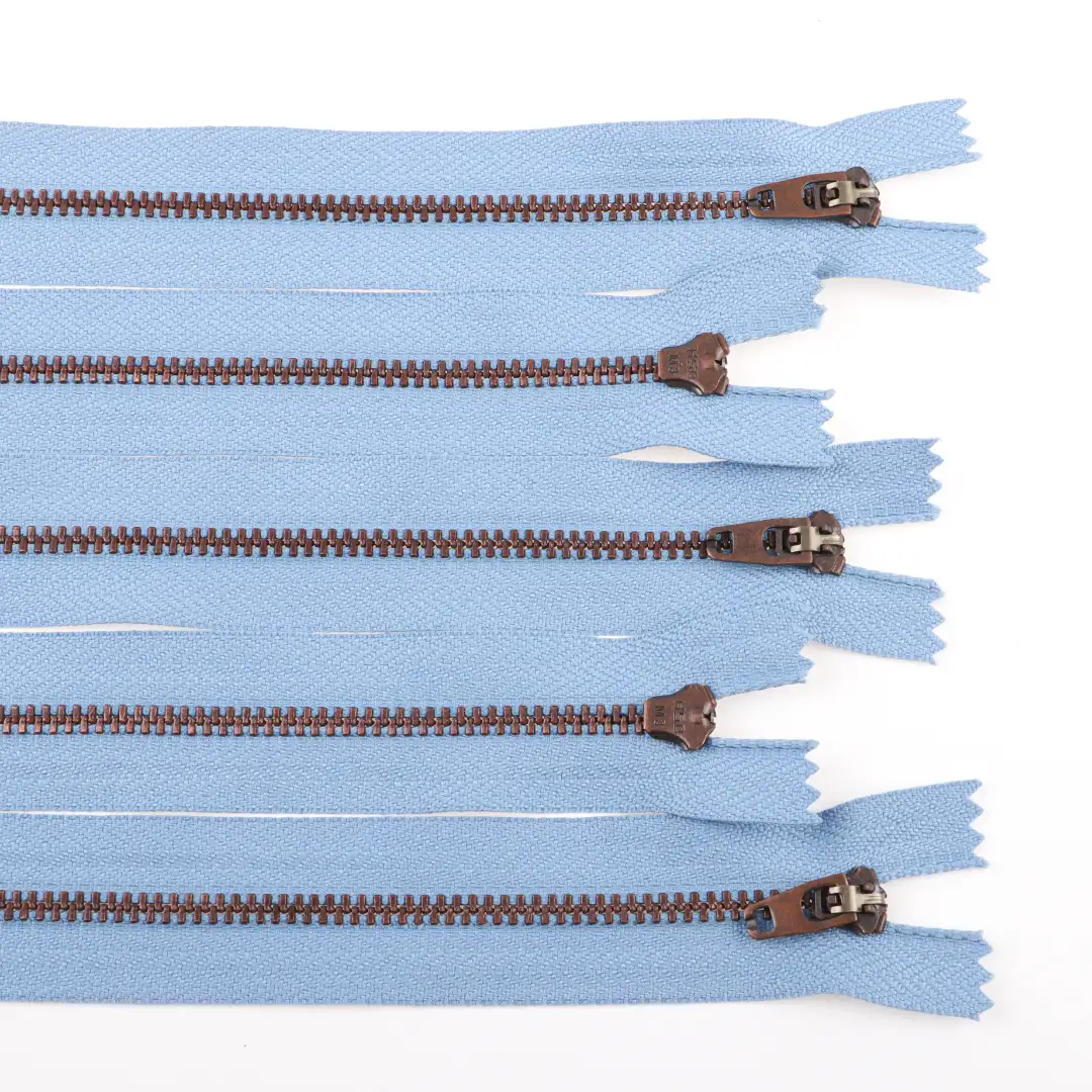 Blue Close Metal Zippers Zipper for Pants buy garments accessories in bulk from China wholesaler at wholesale price free worldwide shipping Alibaba