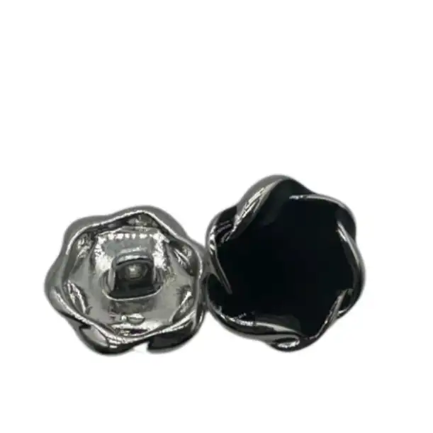 Silver 1 holes Metal Button for Jackets buy garments accessories in bulk from China wholesaler at wholesale price free worldwide shipping Alibaba