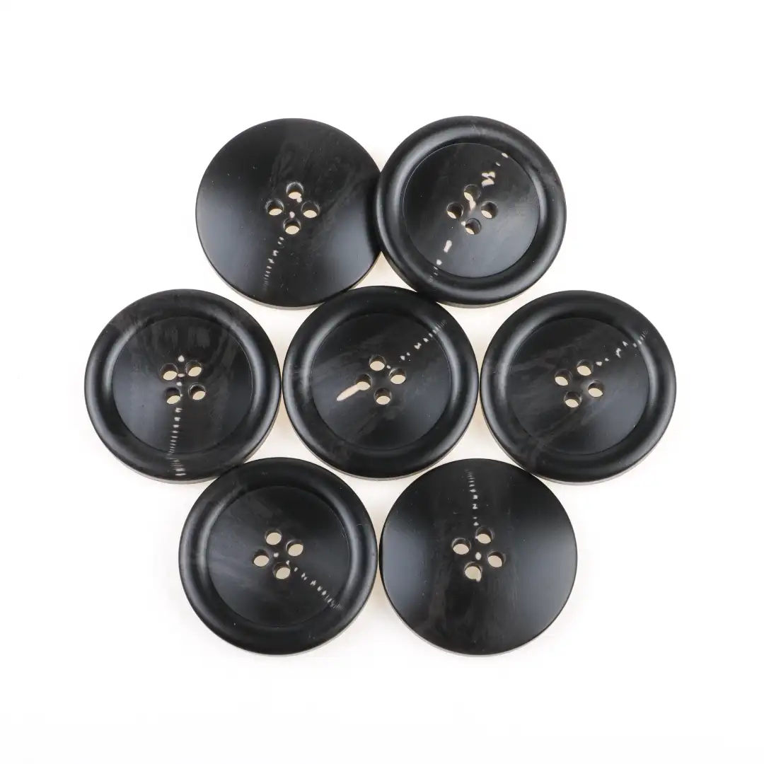 Black 4 holes Resin Button for Shirt,Overcoat buy garments accessories in bulk from China wholesaler at wholesale price free worldwide shipping Alibaba