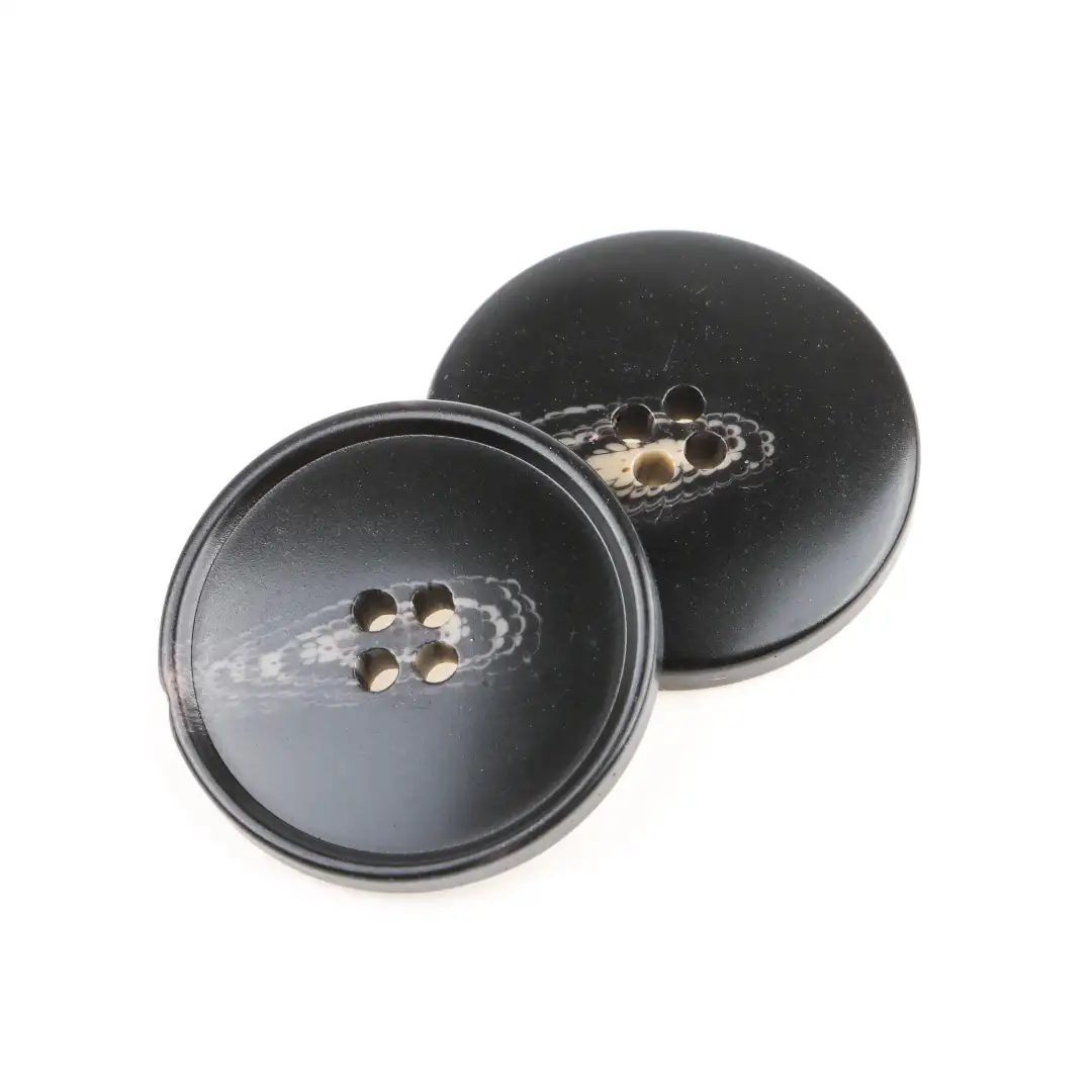 Black 4 holes Resin Button for Shirt,Overcoat buy garments accessories in bulk from China wholesaler at wholesale price free worldwide shipping Alibaba