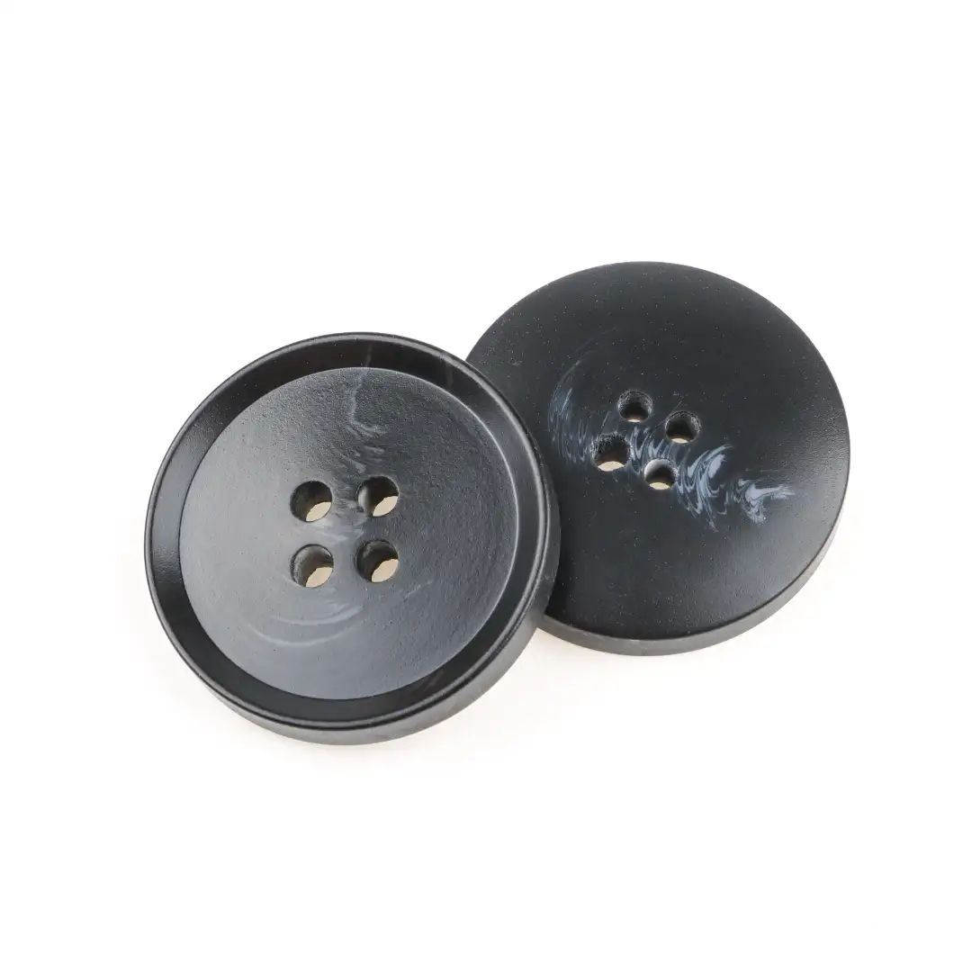 Black 4 holes Resin Button for Shirt,Overcoat buy garments accessories in bulk from China wholesaler at wholesale price free worldwide shipping Alibaba