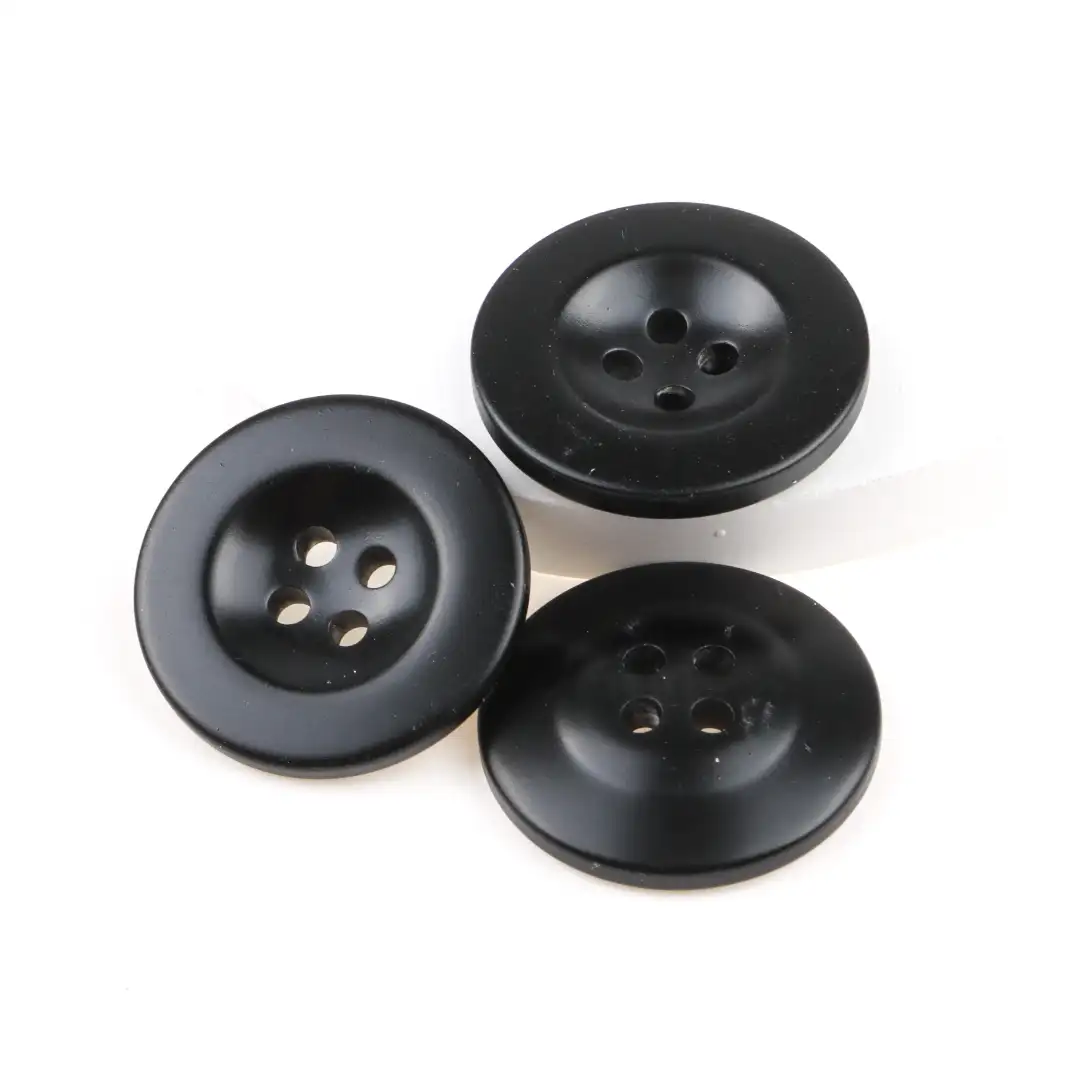 Black 4 holes Resin Button for Shirt,Padded Jacket,Overcoat buy garments accessories in bulk from China wholesaler at wholesale price free worldwide shipping Alibaba