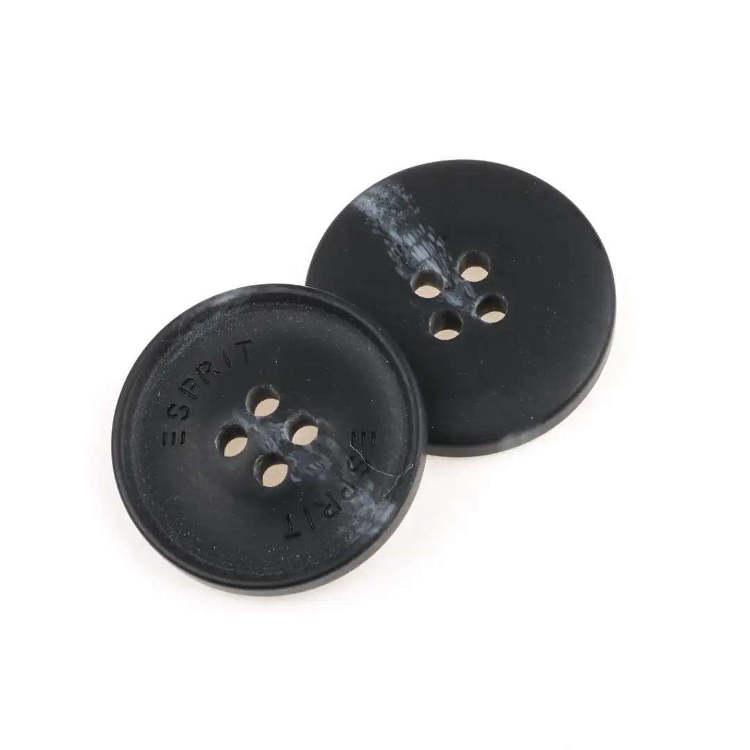 Black 4 holes Resin Button for Shirt,Overcoat buy garments accessories in bulk from China wholesaler at wholesale price free worldwide shipping Alibaba