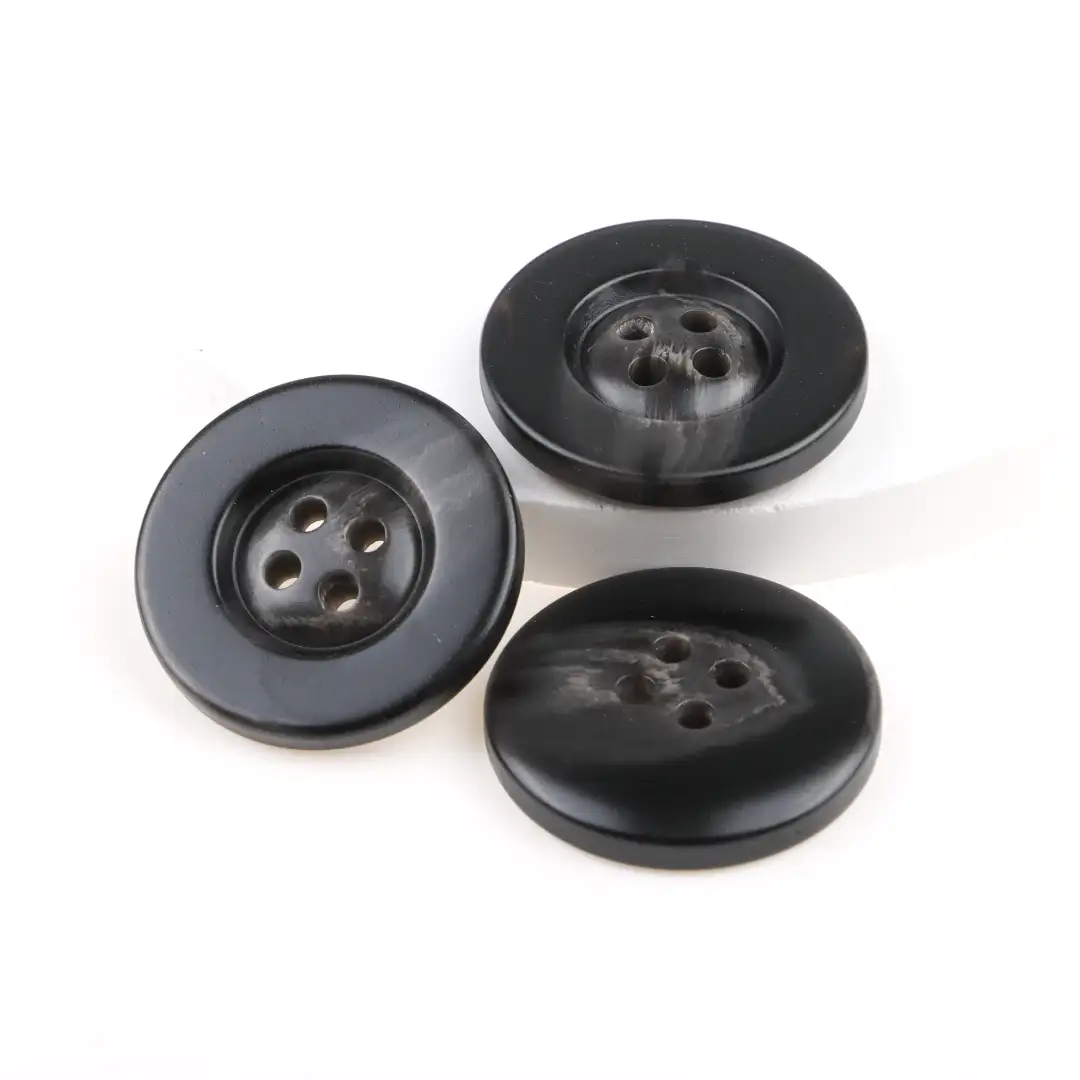 Black 4 holes Resin Button for Shirt,Overcoat buy garments accessories in bulk from China wholesaler at wholesale price free worldwide shipping Alibaba