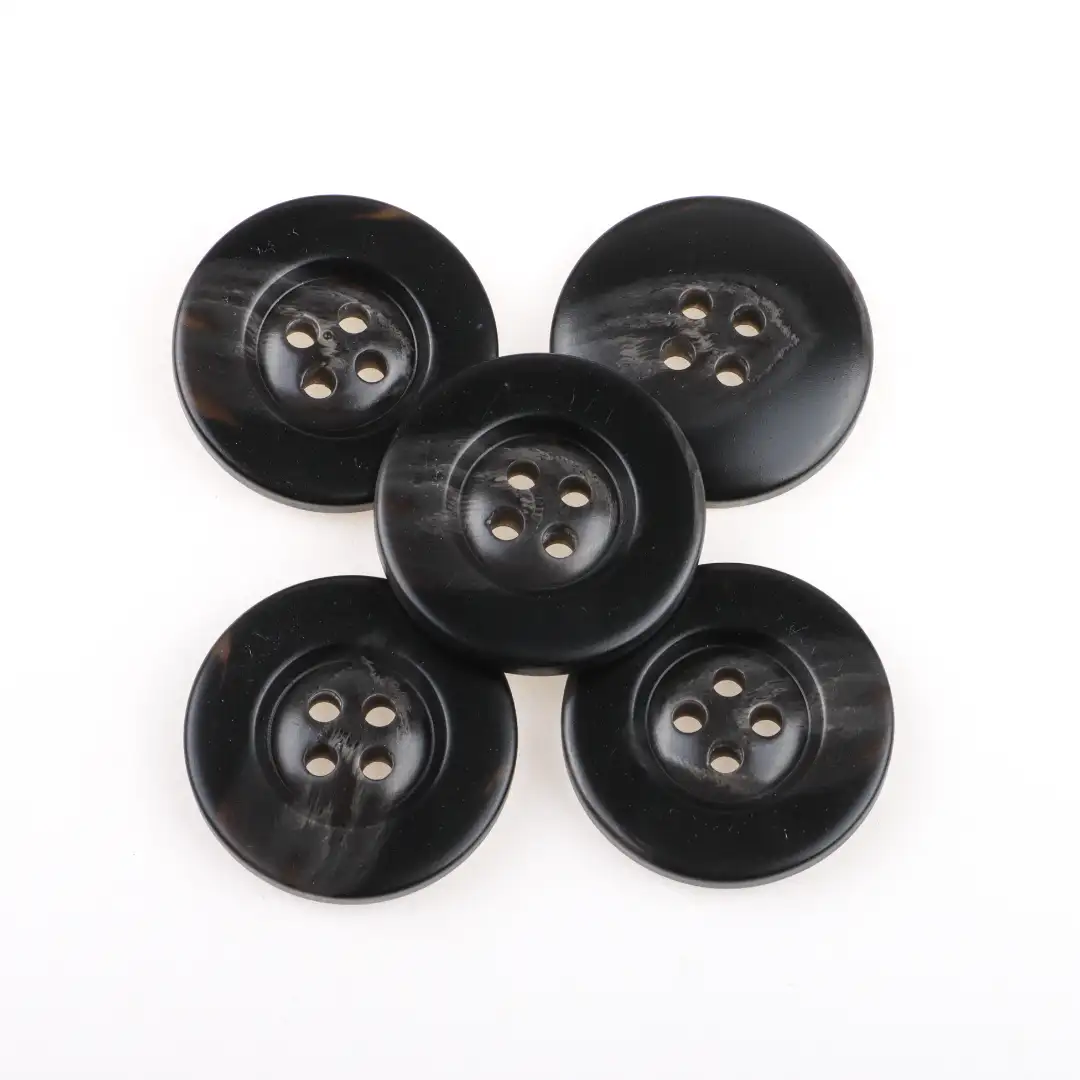 Black 4 holes Resin Button for Shirt,Overcoat buy garments accessories in bulk from China wholesaler at wholesale price free worldwide shipping Alibaba
