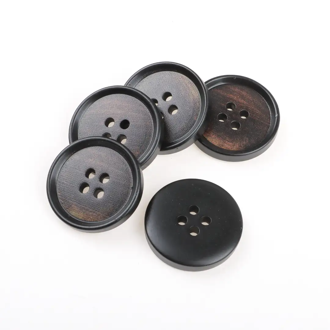 Black 4 holes Resin Button for Shirt,Overcoat buy garments accessories in bulk from China wholesaler at wholesale price free worldwide shipping Alibaba