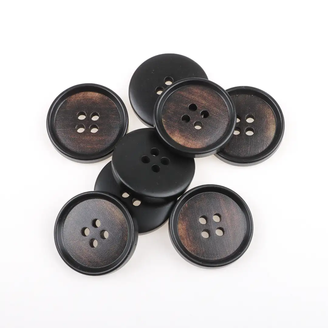 Black 4 holes Resin Button for Shirt,Overcoat buy garments accessories in bulk from China wholesaler at wholesale price free worldwide shipping Alibaba