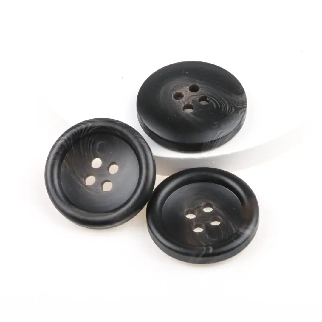 Black 4 holes Resin Button for Shirt,Overcoat buy garments accessories in bulk from China wholesaler at wholesale price free worldwide shipping Alibaba