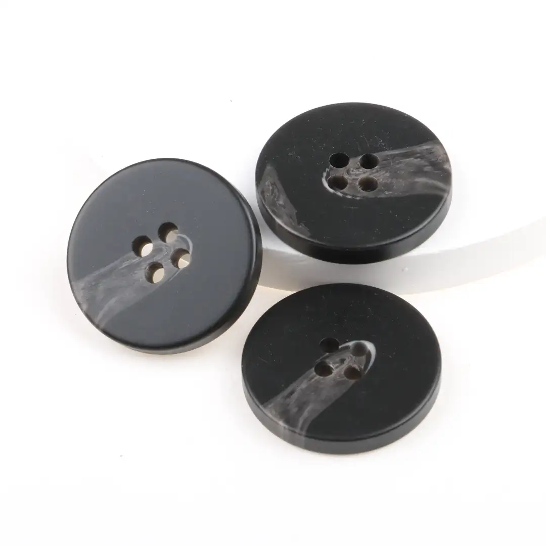 Black 4 holes Resin Button for Shirt,Overcoat buy garments accessories in bulk from China wholesaler at wholesale price free worldwide shipping Alibaba