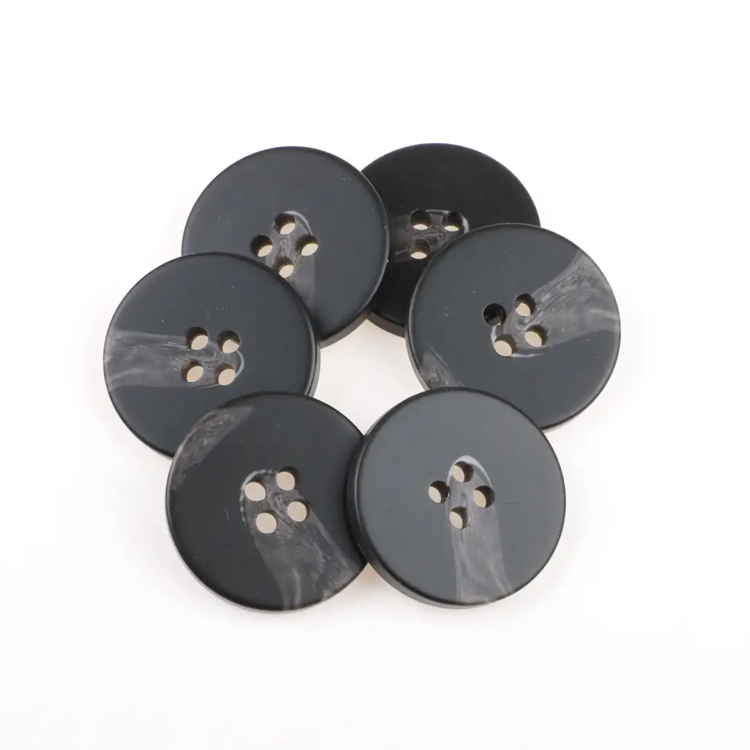 Black 4 holes Resin Button for Shirt,Overcoat buy garments accessories in bulk from China wholesaler at wholesale price free worldwide shipping Alibaba