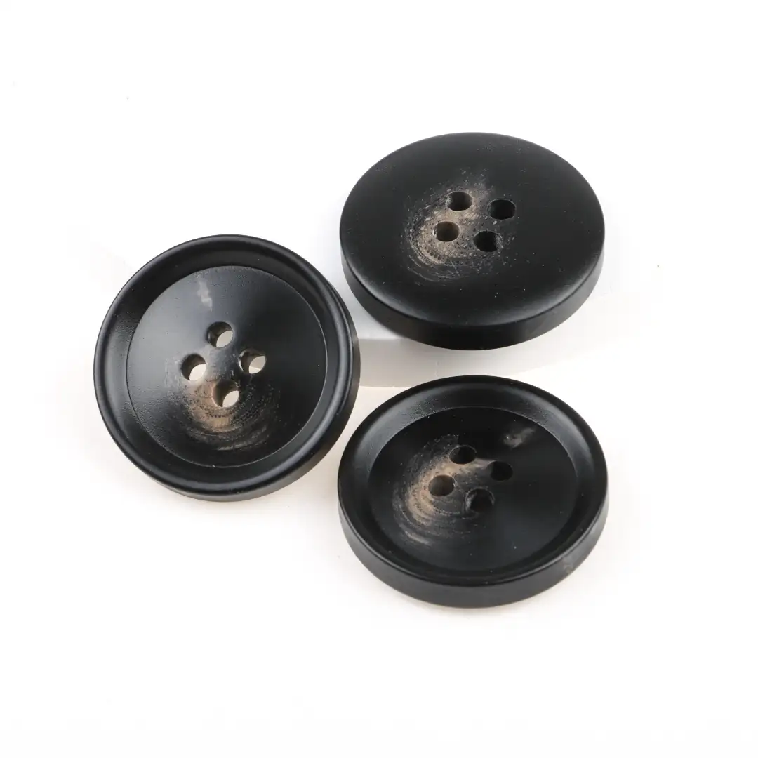 Black 4 holes Resin Button for Shirt,Overcoat buy garments accessories in bulk from China wholesaler at wholesale price free worldwide shipping Alibaba