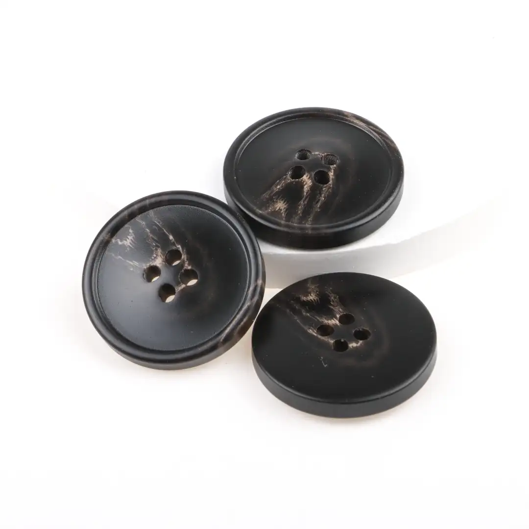 Black 4 holes Resin Button for Shirt,Overcoat buy garments accessories in bulk from China wholesaler at wholesale price free worldwide shipping Alibaba