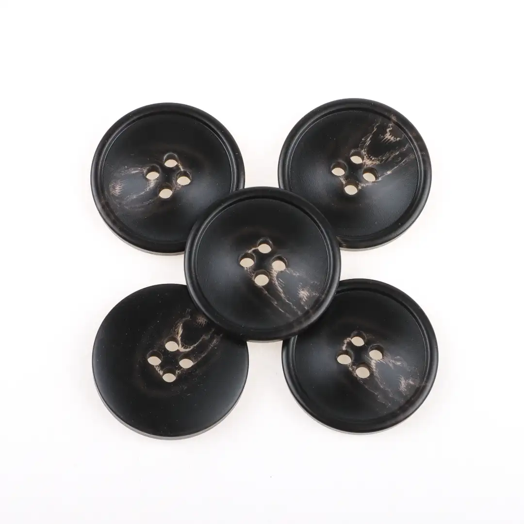 Black 4 holes Resin Button for Shirt,Overcoat buy garments accessories in bulk from China wholesaler at wholesale price free worldwide shipping Alibaba