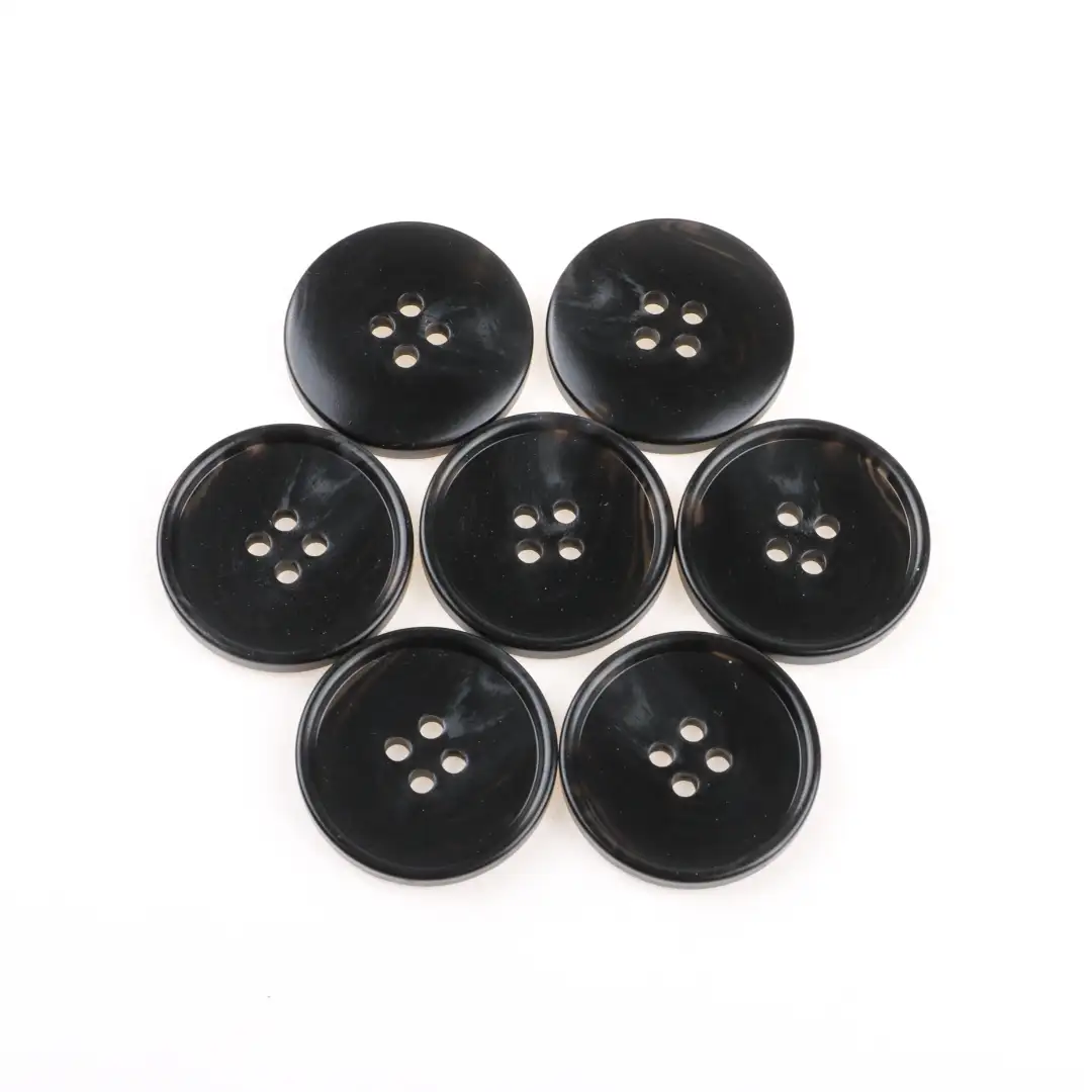 Black 4 holes Resin Button for Shirt,Overcoat buy garments accessories in bulk from China wholesaler at wholesale price free worldwide shipping Alibaba