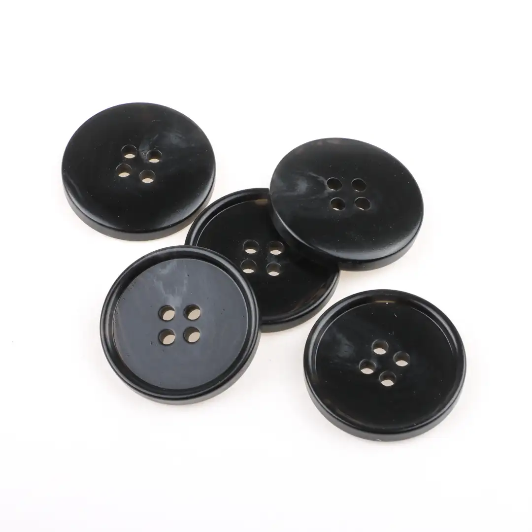 Black 4 holes Resin Button for Shirt,Overcoat buy garments accessories in bulk from China wholesaler at wholesale price free worldwide shipping Alibaba