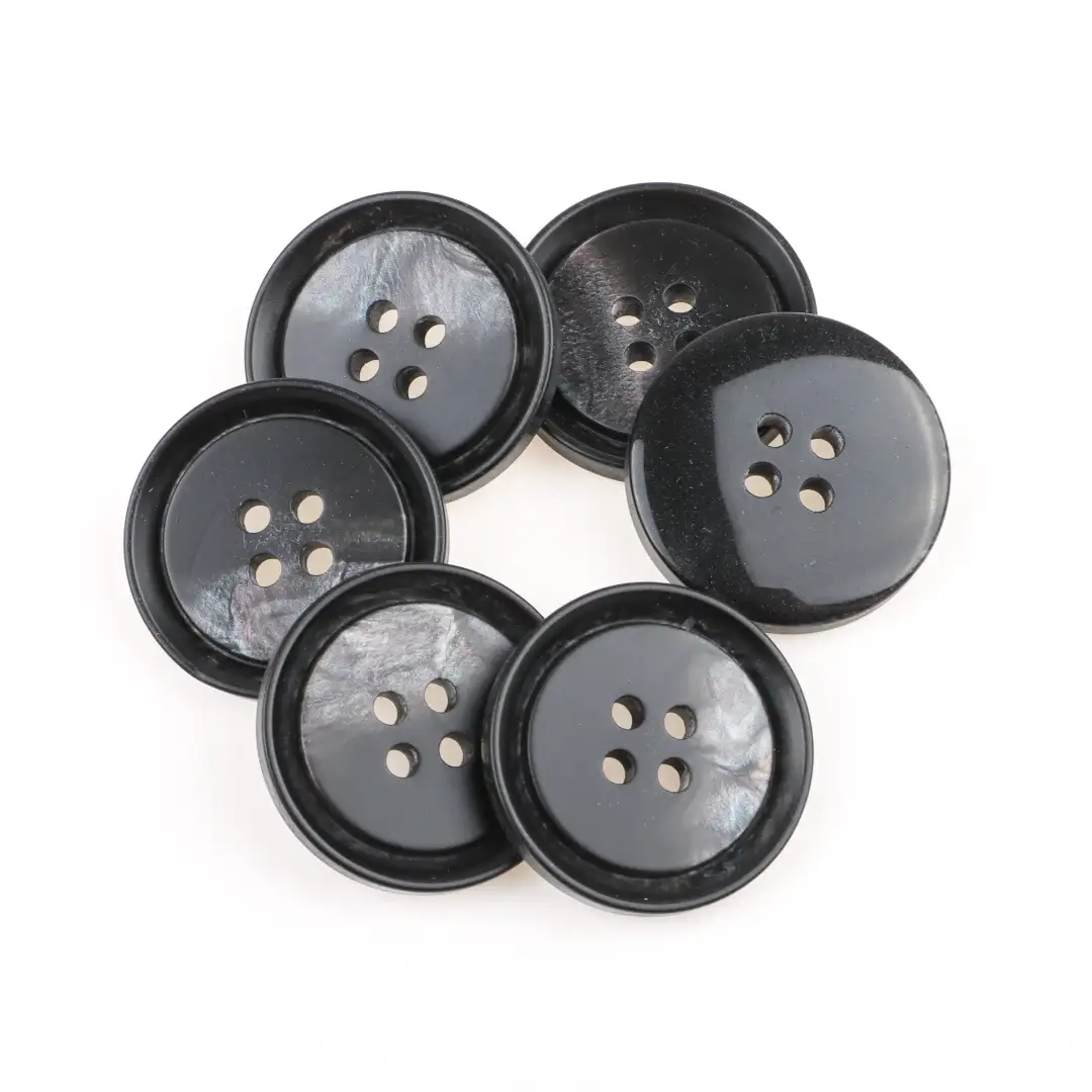 Black 4 holes Resin Button for Shirt,Overcoat buy garments accessories in bulk from China wholesaler at wholesale price free worldwide shipping Alibaba