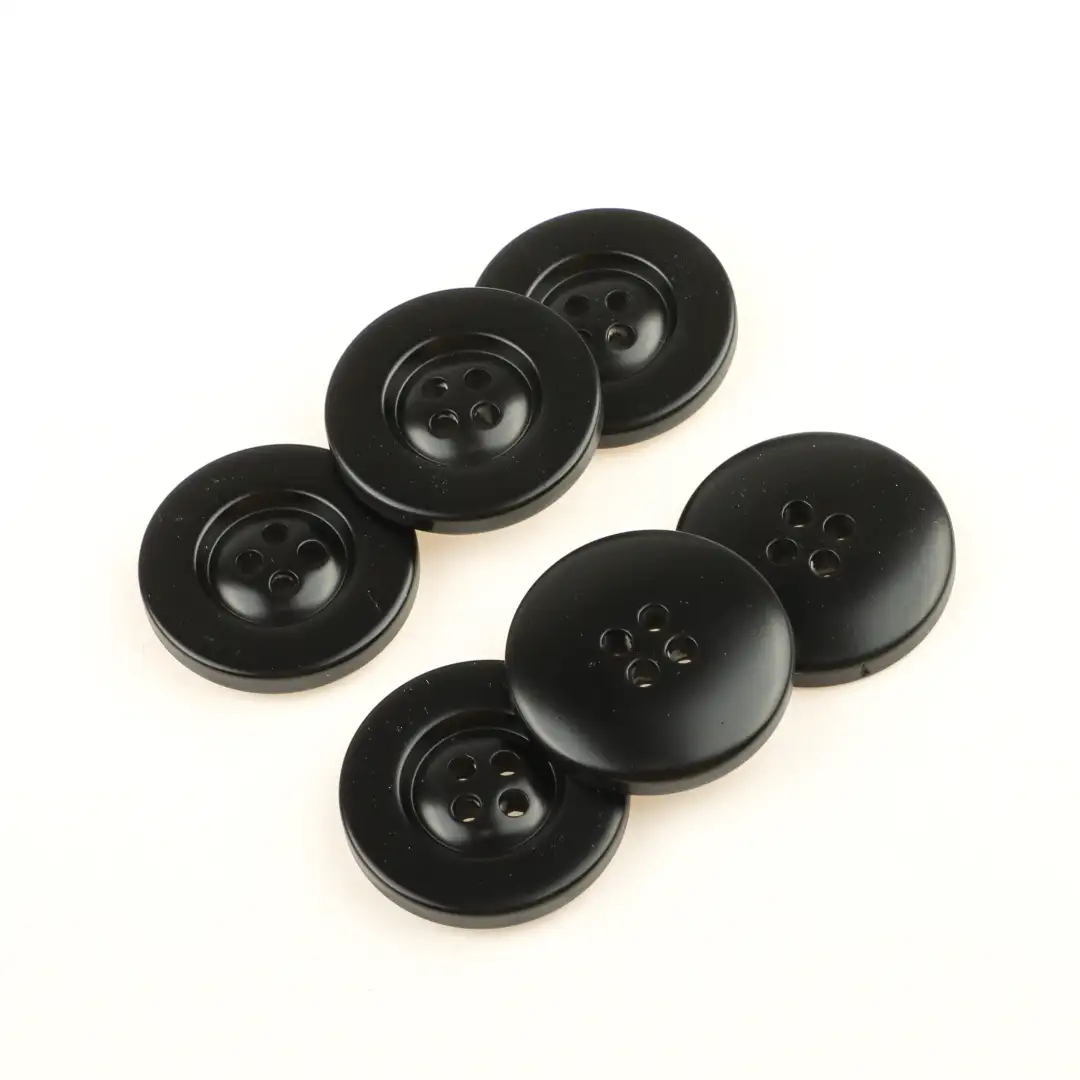 Black 4 holes Resin Button for Shirt,Overcoat buy garments accessories in bulk from China wholesaler at wholesale price free worldwide shipping Alibaba