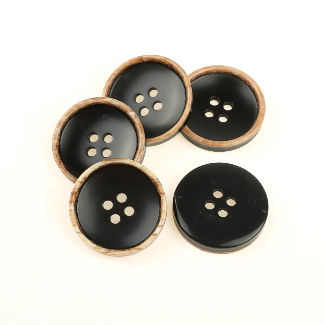 Black 4 holes Resin Button for Shirt,Overcoat buy garments accessories in bulk from China wholesaler at wholesale price free worldwide shipping Alibaba