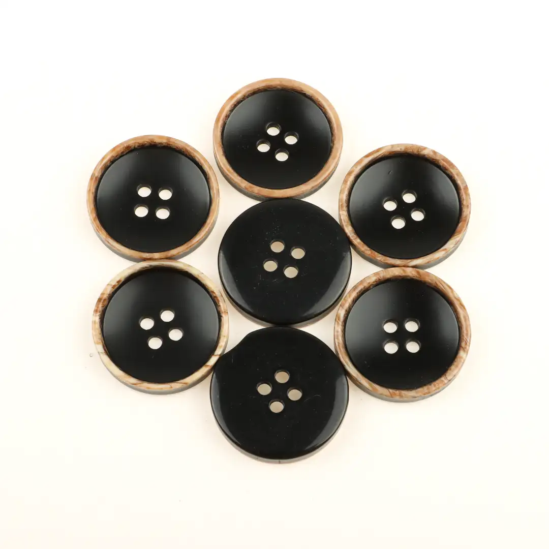 Black 4 holes Resin Button for Shirt,Overcoat buy garments accessories in bulk from China wholesaler at wholesale price free worldwide shipping Alibaba