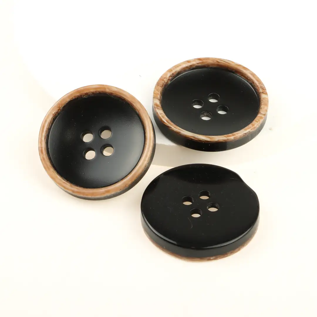 Black 4 holes Resin Button for Shirt,Overcoat buy garments accessories in bulk from China wholesaler at wholesale price free worldwide shipping Alibaba