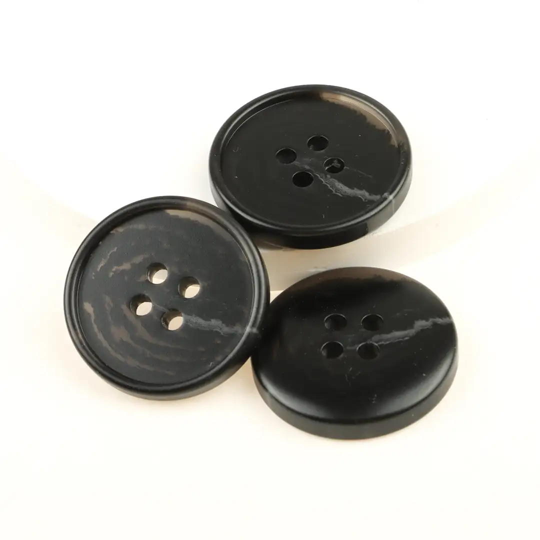 Black 4 holes Resin Button for Shirt,Overcoat buy garments accessories in bulk from China wholesaler at wholesale price free worldwide shipping Alibaba