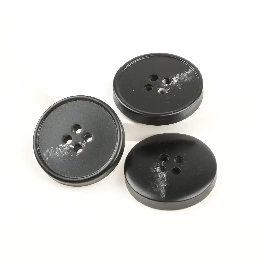 Black 4 holes Resin Button for Shirt,Overcoat buy garments accessories in bulk from China wholesaler at wholesale price free worldwide shipping Alibaba