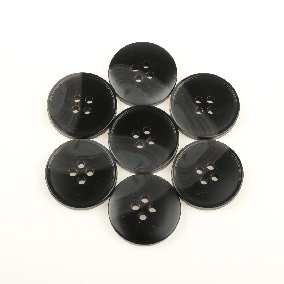 Black 4 holes Resin Button for Shirt,Overcoat buy garments accessories in bulk from China wholesaler at wholesale price free worldwide shipping Alibaba