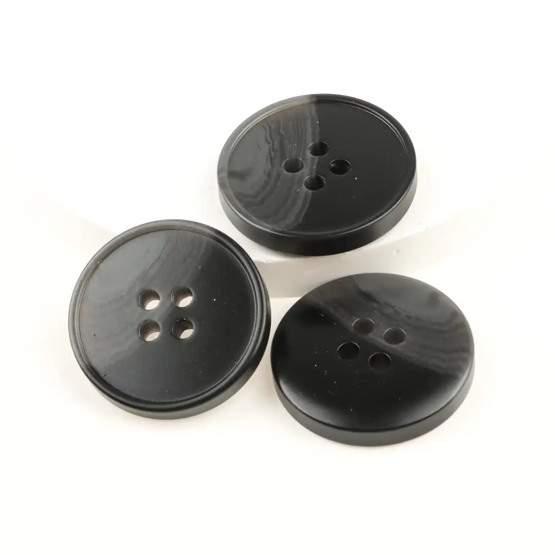 Black 4 holes Resin Button for Shirt,Overcoat buy garments accessories in bulk from China wholesaler at wholesale price free worldwide shipping Alibaba