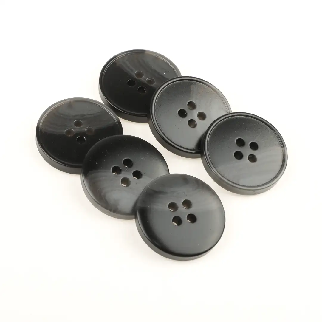 Black 4 holes Resin Button for Shirt,Overcoat buy garments accessories in bulk from China wholesaler at wholesale price free worldwide shipping Alibaba