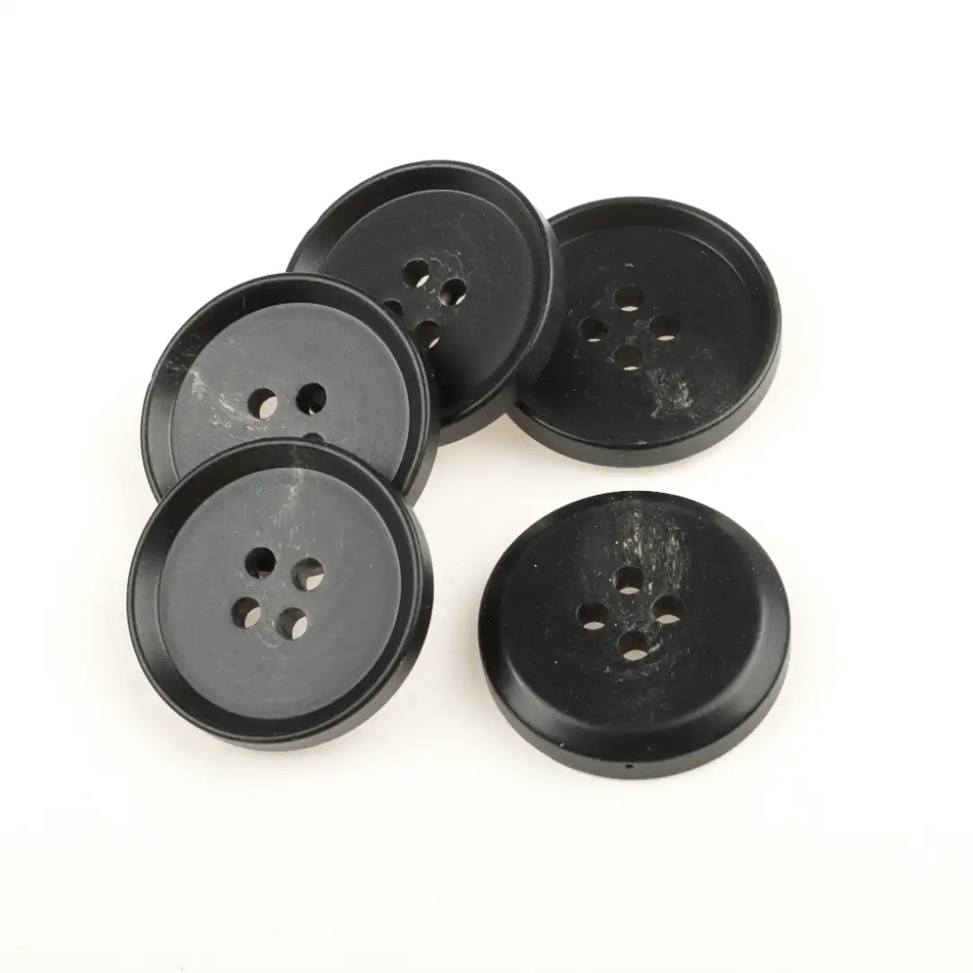 Black 4 holes Resin Button for Shirt,Overcoat buy garments accessories in bulk from China wholesaler at wholesale price free worldwide shipping Alibaba