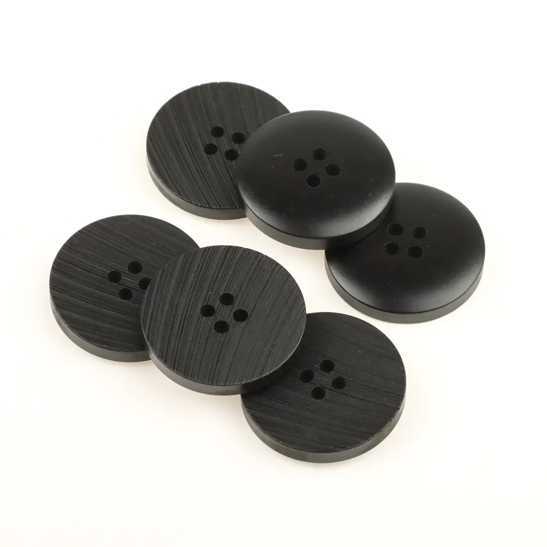 Black 4 holes Resin Button for Shirt,Overcoat buy garments accessories in bulk from China wholesaler at wholesale price free worldwide shipping Alibaba