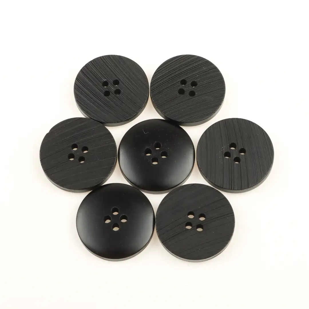Black 4 holes Resin Button for Shirt,Overcoat buy garments accessories in bulk from China wholesaler at wholesale price free worldwide shipping Alibaba