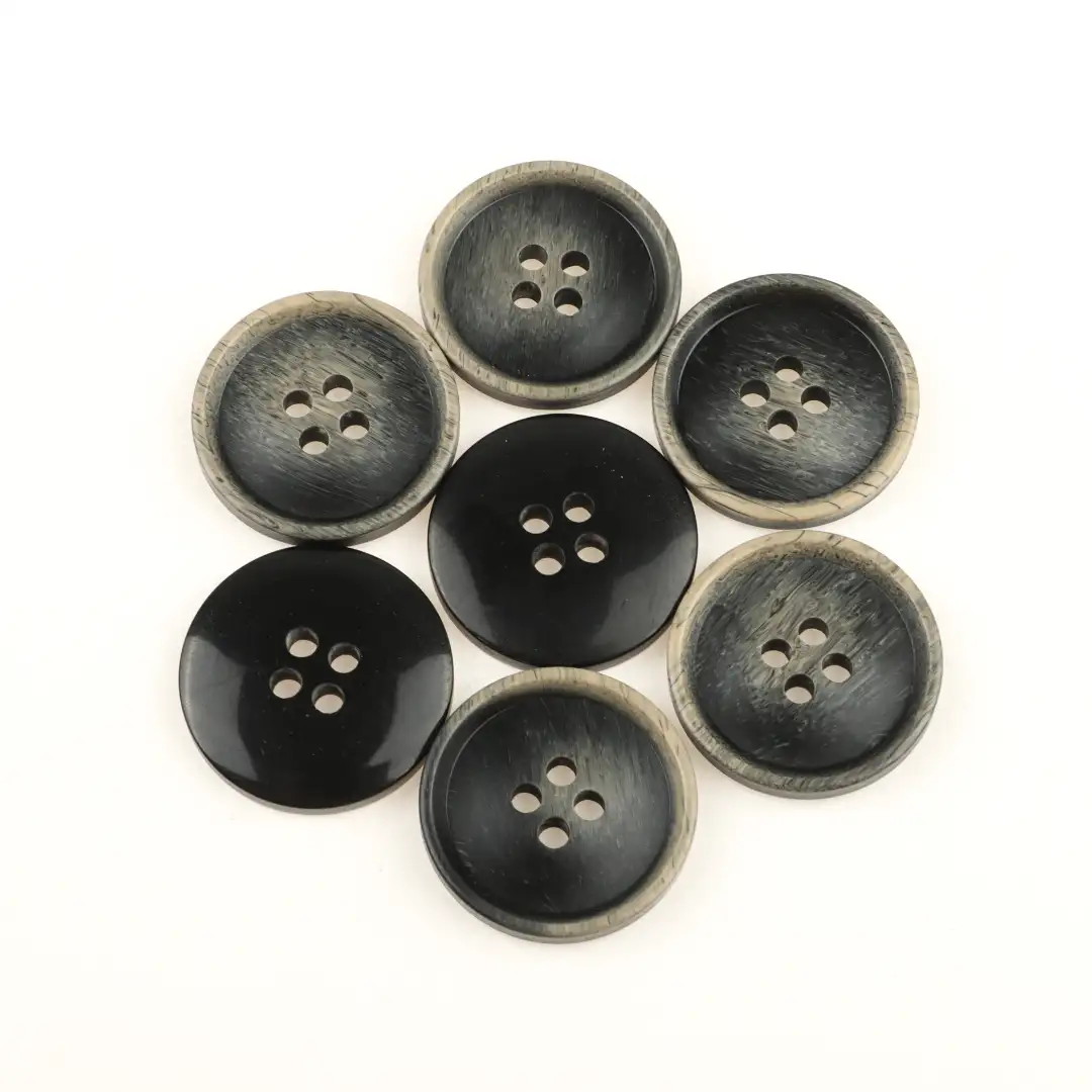 Black 4 holes Resin Button for Shirt,Overcoat buy garments accessories in bulk from China wholesaler at wholesale price free worldwide shipping Alibaba
